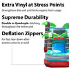Image of Mega Tropical Red Marble Water Slide Bounce House Combo with Blower