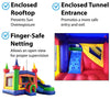 Image of Save on Modular Modern Rainbow Inflatable Water Slide Bounce House Combo with Blower