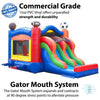Image of Buy Kids Sports Bounce House and Double Lane Slide Combo with Blower