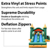 Image of Kids Yellow Marble Double Lane Slide Combo with Blower
