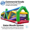 Image of 40' Retro Radical Run Extreme Unit #3 Inflatable Obstacle Course with Blower