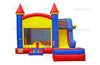 Image of 16' H Primary Castle side Slide Combo Wet/Dry by Jungle Jumps