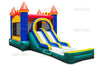 Image of 11'H Dual Lane Castle Run n Splash with Pool by Jungle Jumps