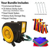 Image of Retro Rainbow Inflatable Sticky Wall with Accessories