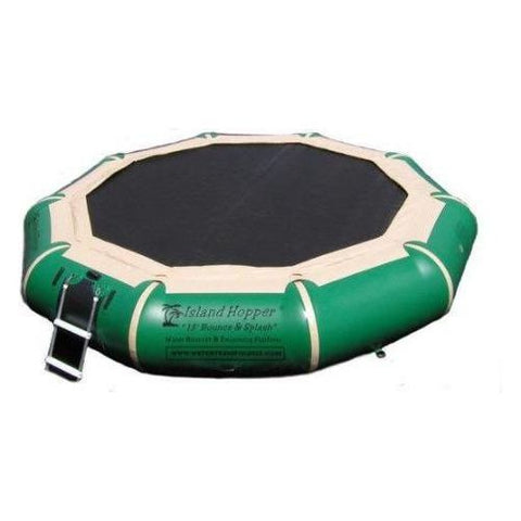 Island Hopper Water Trampoline 13 foot Bounce N Splash Water Bouncer Natural Green by Island Hopper 13BSPLASH-GR - 13'BSPLASH-Green