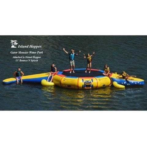 Island Hopper Water Trampoline 13′ Gator Monster Water Bouncer Water Park by Island Hopper 56879856743 13-gator-water-park/GWPARK13 13′ Gator Monster Water Bouncer Water Park SKU# 13-gator-water-park