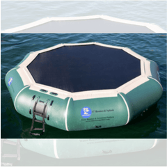 Island Hopper Water Trampoline 17 Foot Bounce N Splash Natural Green Water Bouncer by Island Hopper 781880203100 17'BNS-GR - 17'BNS-Green