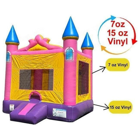 Jingo Jump Inflatable Bouncers 13’x13′ Semi-Commercial Pink Castle by Jingo Jump 781880209720 303-7 13’x13′ Semi-Commercial Pink Castle by Jingo Jump SKU# 303-7
