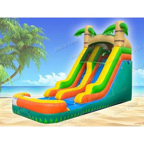 Jingo Jump Water Parks & Slides 13'H Semi-Commercial Tropical Water Slide by Jingo Jump 781880250388 303-4-1 13'H Semi-Commercial Tropical Water Slide by Jingo Jump SKU# 303-4-16