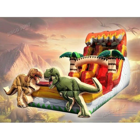 Jingo Jump Water Parks & Slides 16FT Jurassic Water Slide by Jingo Jump 781880280897 16JUWS 16FT Jurassic Water Slide by Jingo Jump SKU# 16JUWS