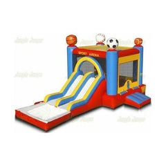 14' H Double Lane Combo Wet/Dry by Jungle Jumps