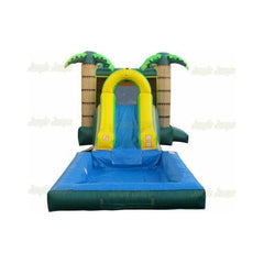 14' H Palm House Combo with Pool by Jungle Jumps