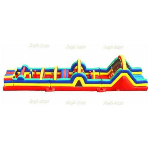 Jungle Jumps Inflatable Bouncers 59 feet Obstacle Course with Slide by Jungle Jumps 781880288275 IN-1170-A 59 feet Obstacle Course with Slide by Jungle Jumps SKU # IN-1170-A