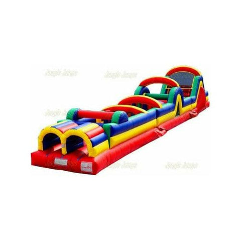 Jungle Jumps Inflatable Bouncers 59 feet Obstacle Course with Slide by Jungle Jumps 781880288275 IN-1170-A 59 feet Obstacle Course with Slide by Jungle Jumps SKU # IN-1170-A