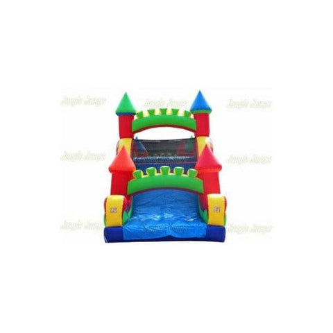 Jungle Jumps Inflatable Bouncers Dual Castle Obstacle Course by Jungle Jumps 781880288305 IN-1137-A Dual Castle Obstacle Course by Jungle Jumps SKU # IN-1137-A