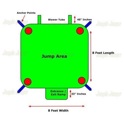 Jungle Jumps Inflatable Bouncers Mini Bounce House III by Jungle Jumps 781880202103 BH-2058-A Mini Bounce House III by Jungle Jumps SKU# BH-2058-A