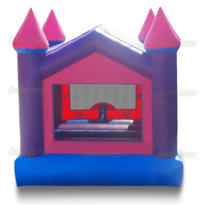 Jungle Jumps Inflatable Bouncers Princess V-Roof Castle by Jungle Jumps 781880289852 BH-1202-B Princess V-Roof Castle by Jungle Jumps SKU # BH-1202-B
