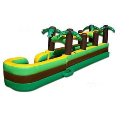 Jungle Jumps Water Parks & Slides 10'H Tropical Run N Splash by Jungle Jumps Double Lane Fun III by Jungle Jumps SKU#SL-1126-M/SL-1126-A/SL-1126-B