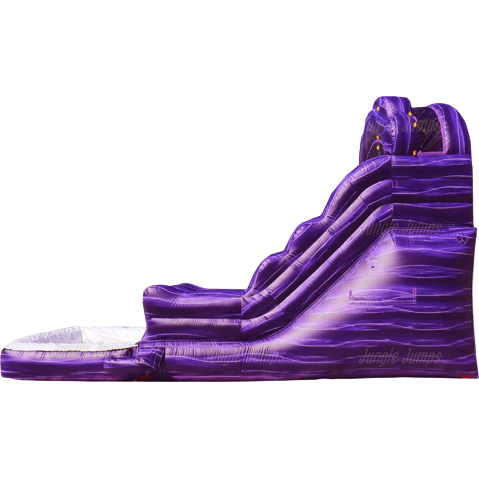 Jungle Jumps Water Parks & Slides 14'H Wave Purple Black Marble w Pool by Jungle Jumps 781880263135 SL-1419-M 14'H Wave Purple Black Marble w Pool by Jungle Jumps SKU# SL-1419-M