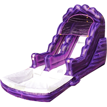 Jungle Jumps Water Parks & Slides 14'H Wave Purple Black Marble w Pool by Jungle Jumps 781880263135 SL-1419-M 14'H Wave Purple Black Marble w Pool by Jungle Jumps SKU# SL-1419-M