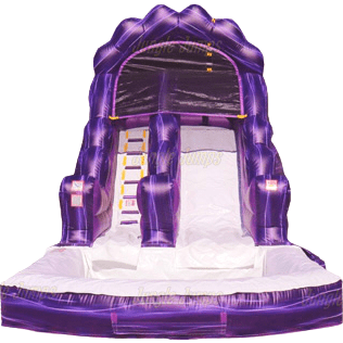 Jungle Jumps Water Parks & Slides 14'H Wave Purple Black Marble w Pool by Jungle Jumps 781880263135 SL-1419-M 14'H Wave Purple Black Marble w Pool by Jungle Jumps SKU# SL-1419-M