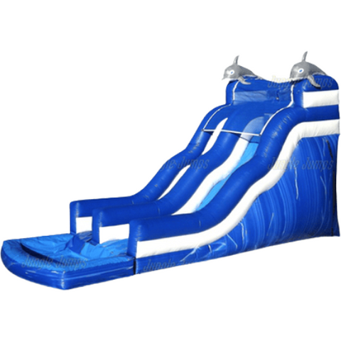 Jungle Jumps Water Parks & Slides 20'H Dolphin Water Slide by Jungle Jumps 781880263142 SL-WS141-C 20'H Dolphin Water Slide by Jungle Jumps SKU# SL-WS141-C