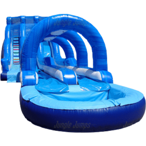 Jungle Jumps Water Parks & Slides 20'H Dual Lane with Slip & Slide by Jungle Jumps 781880266877 SL-WS142-C 20'H Dual Lane with Slip & Slide by Jungle Jumps SKU# SL-WS142-C
