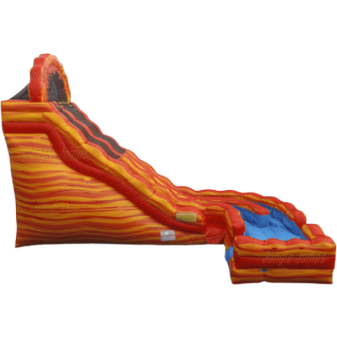 Jungle Jumps Water Parks & Slides 22'H Fire Rippling Tide Slide with Splash Pool by Jungle Jumps 781880263173 SL-1229-D 22'H Fire Rippling Tide Slide with Splash Pool Jungle Jumps SL-1229-D