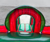Image of Kids Red Marble Double Lane Slide Combo with Blower
