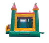 Image of Mega Fire Marble Water Slide Bounce House Combo with Blower and Detachable Pool