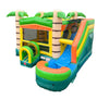 Image of Modular Tropical Water Slide Bounce House Combo with Detachable Pool and Blower