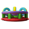 Image of Inflatable obstacle course rental featuring bright arches, mesh panels, and a durable vinyl structure for active play