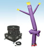 Image of 18' Fly Guy Inflatable Tube Man with Blower - Purple Arrow