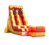 Image of 18' Tall Lava Wave Wet/Dry Inflatable Slide with Blower and Detachable Pool