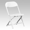 Image of Kids White Plastic Folding Chair