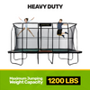 Image of JumpKing Pro-Series 10'x18' Rectangle Trampoline - Outdoor/Indoor Recreational Trampoline with Enclosure Net - Professional Trampoline, Perfect Gift for Kids, Adults, Family for Fun & Fitness