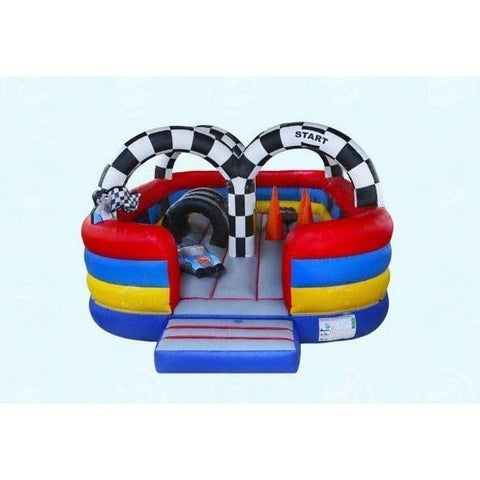Magic Jump Inflatable Bouncers 10'H Kids Gran Turismo by Magic Jump 17'H Tropical Wave Dual Slide by Magic Jump SKU# 17628t