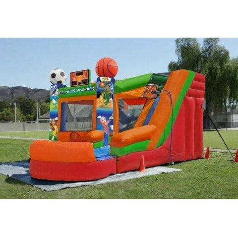 Magic Jump Inflatable Bouncers 13'H 6 in 1 Sports Combo Wet or Dry by Magic Jump 13'H 6 in 1 Sports Combo Wet or Dry by Magic Jump SKU# 37188s