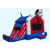 Image of Magic Jump Inflatable Bouncers 14'6"H Dual Dalmatian Combo by Magic Jump 13'H Fun Tropical Combo by Magic Jump SKU# 15423t