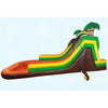 Image of Magic Jump Inflatable Bouncers 16'H Tropical Dual Water Slide by Magic Jump 8'H Slide N Splash Pool by Magic Jump SKU# 10613s