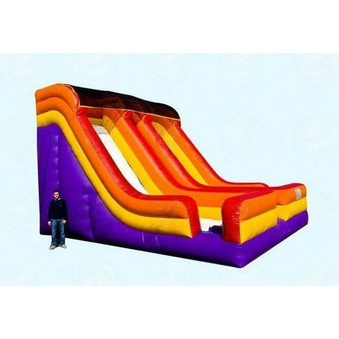 Magic Jump Inflatable Bouncers 17'H IPC 20 Double by Magic Jump 781880271574 20357i 17'H IPC 20 Double Slide II by Magic Jump SKU#20357i