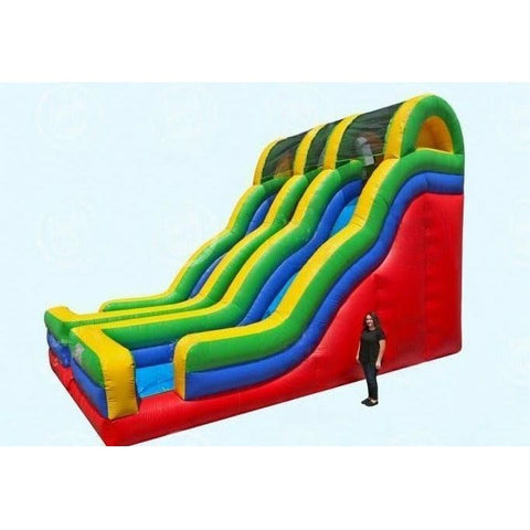 Magic Jump Water Parks & Slides 20'H Wavy Double Lane Slide by Magic Jump 781880227120 20687s 20'H Wavy Double Lane Slide by Magic Jump SKU# 20687s
