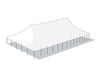 Image of 50' x 140' Premium Sectional Canopy Pole Party Tent - White