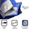 Image of 12' x 20' Blue & Silver Multi-Purpose Water Resistant Poly Tarp Cover