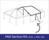 Image of 20' x 20' Single Tube Sectional West Coast Frame Tent Top Mid Section Kit