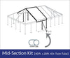 Image of 40' x 20' Twin Tube Sectional West Coast Frame Tent Top Mid Extender Kit