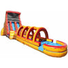 Image of Moonwalk USA Inflatable Bouncers 19'H 2-Lane Volcano Screamer Slide W/ Slip N Splash by MoonWalk USA 18'H Palm Tree Screamer Slide by MoonWalk USA SKU# W-302-WLG