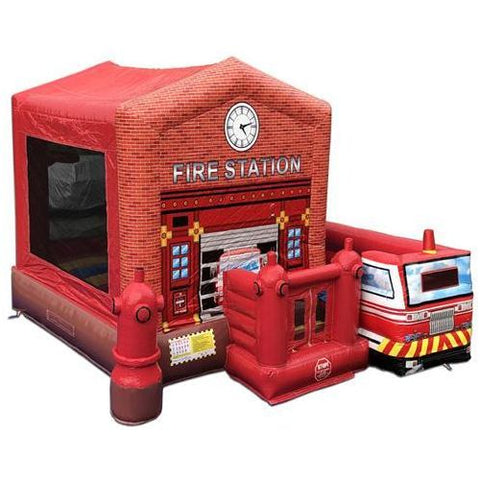 Moonwalk USA Obstacle Course 14' H FIRE STATION COMBO WET N DRY by MoonWalk USA