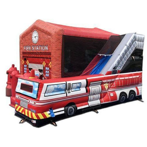 Moonwalk USA Obstacle Course 14' H FIRE STATION COMBO WET N DRY by MoonWalk USA