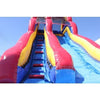 Image of 18'H Double Dip Slide Wet n Dry (Red) by MoonWalk USA SKU# W-263